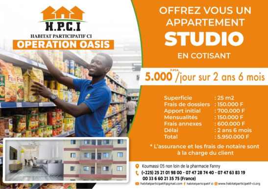 Appartement Studio HPCI